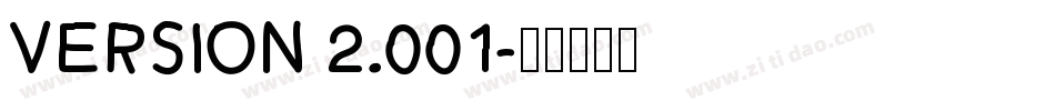 Version 2.001字体转换
